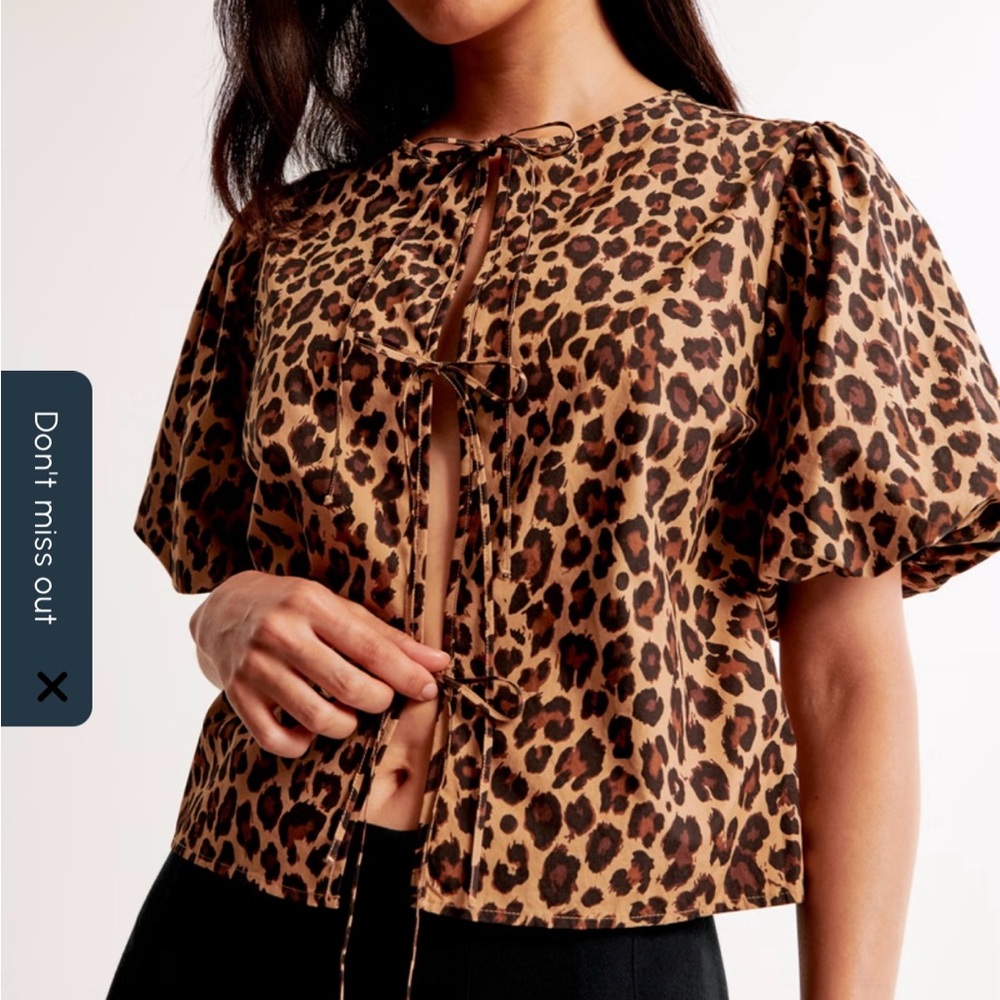 Abercrombie & Fitch Leopard Print Blouse